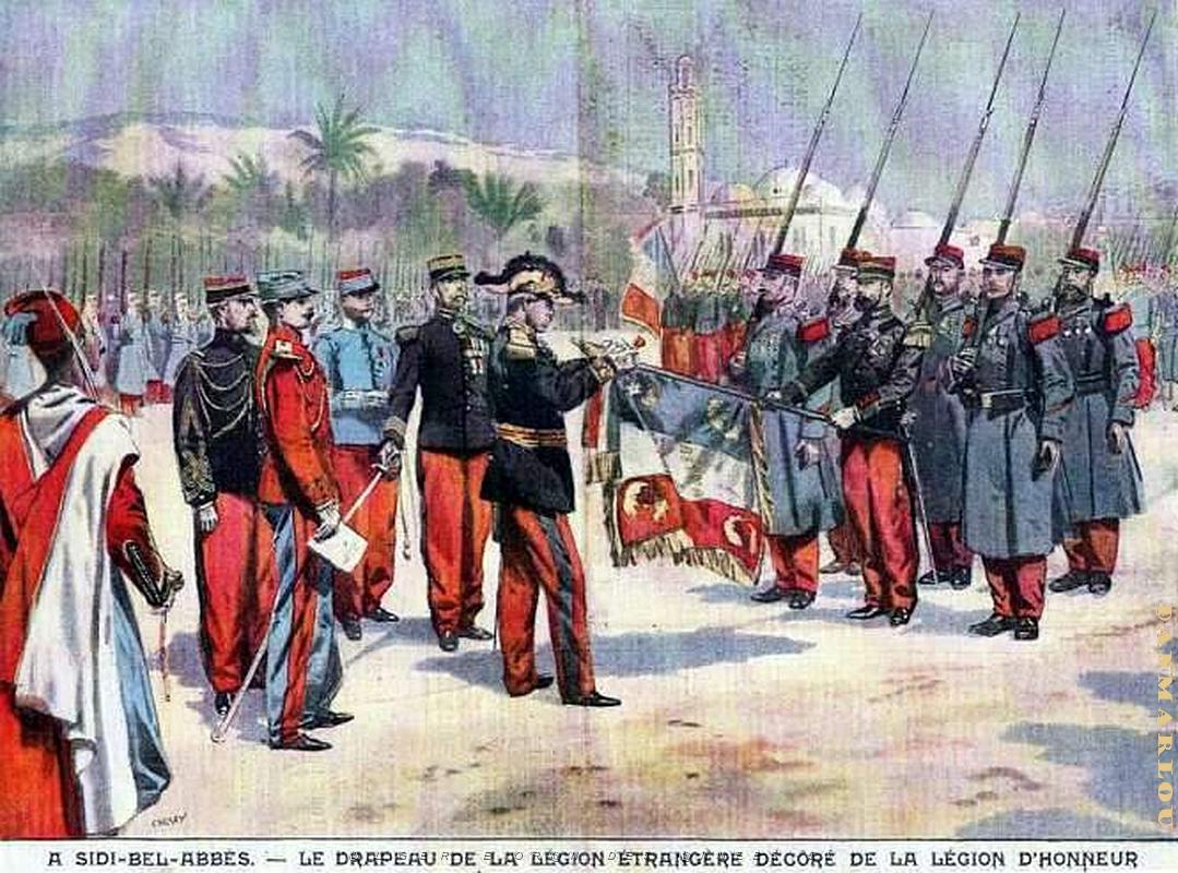 Sidi-bel-abbes- Cavalcade depart Legion au Tonkin -06.jpg